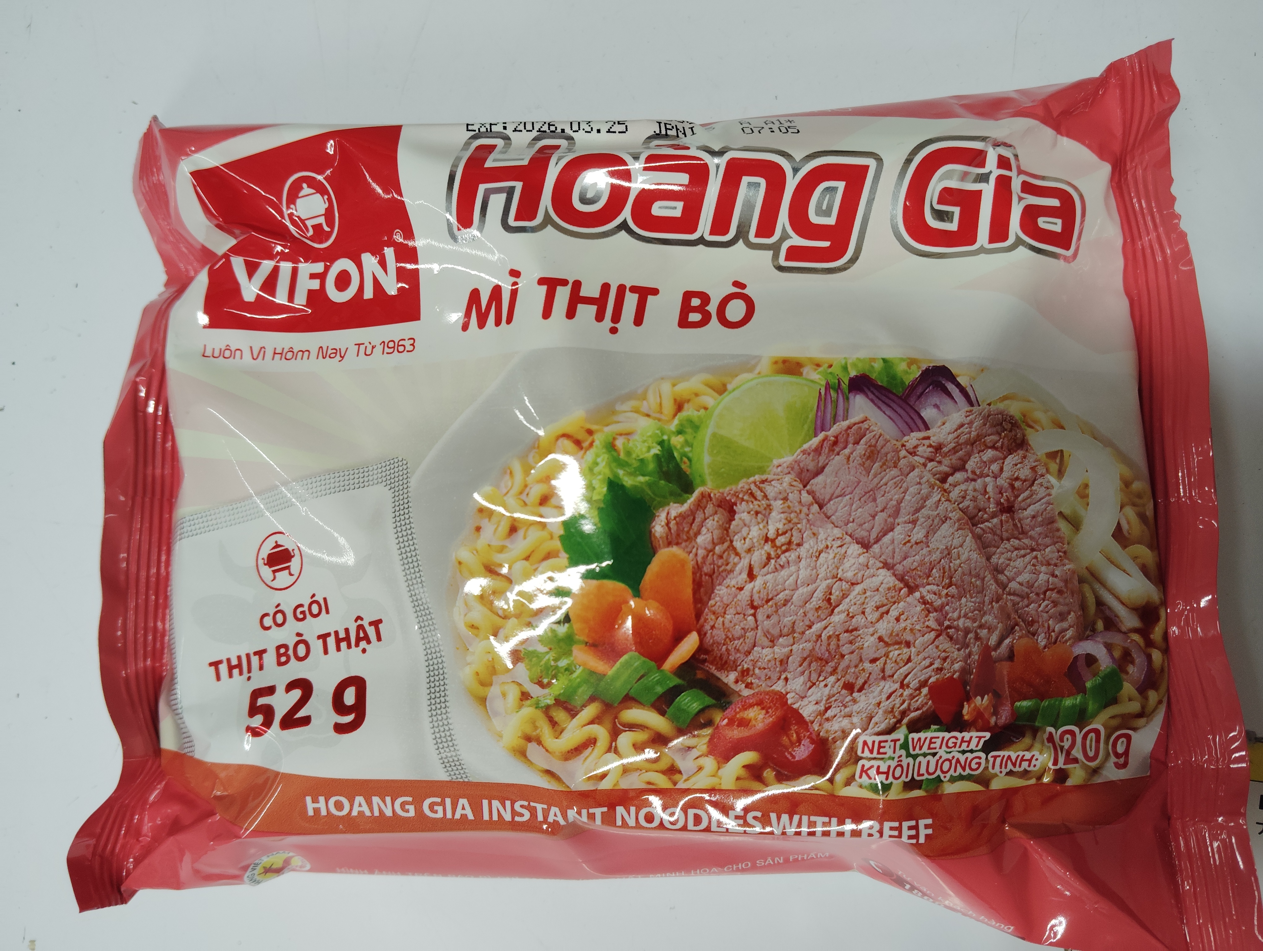 ဗီယက်နမ် အမဲသားအရသာခေါက်ဆွဲပြုတ် (Hoang Gia)